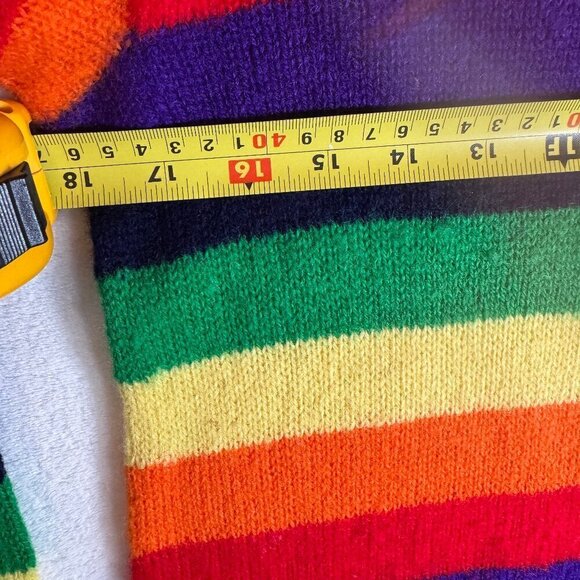 Vintage Rainbow Shetland Wool Made in Scotland Not Sized #1427 - Picture 6 of 10